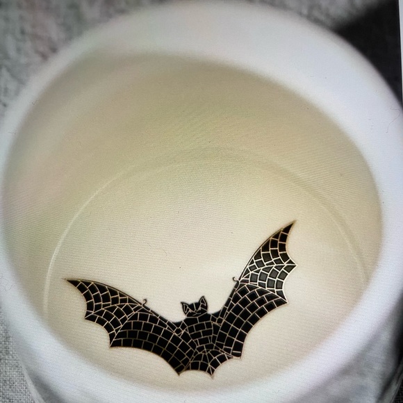 ❤️ ANTHROPOLOGIE BISTRO TILE HALLOWEEN STONEWARE MUG NEW - Picture 3 of 3